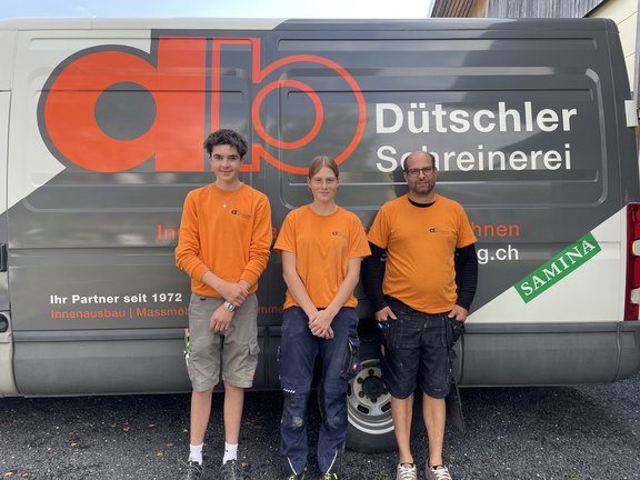 Neue Mitarbeiter: David, Corina und Matthias (v.l.n.r.)